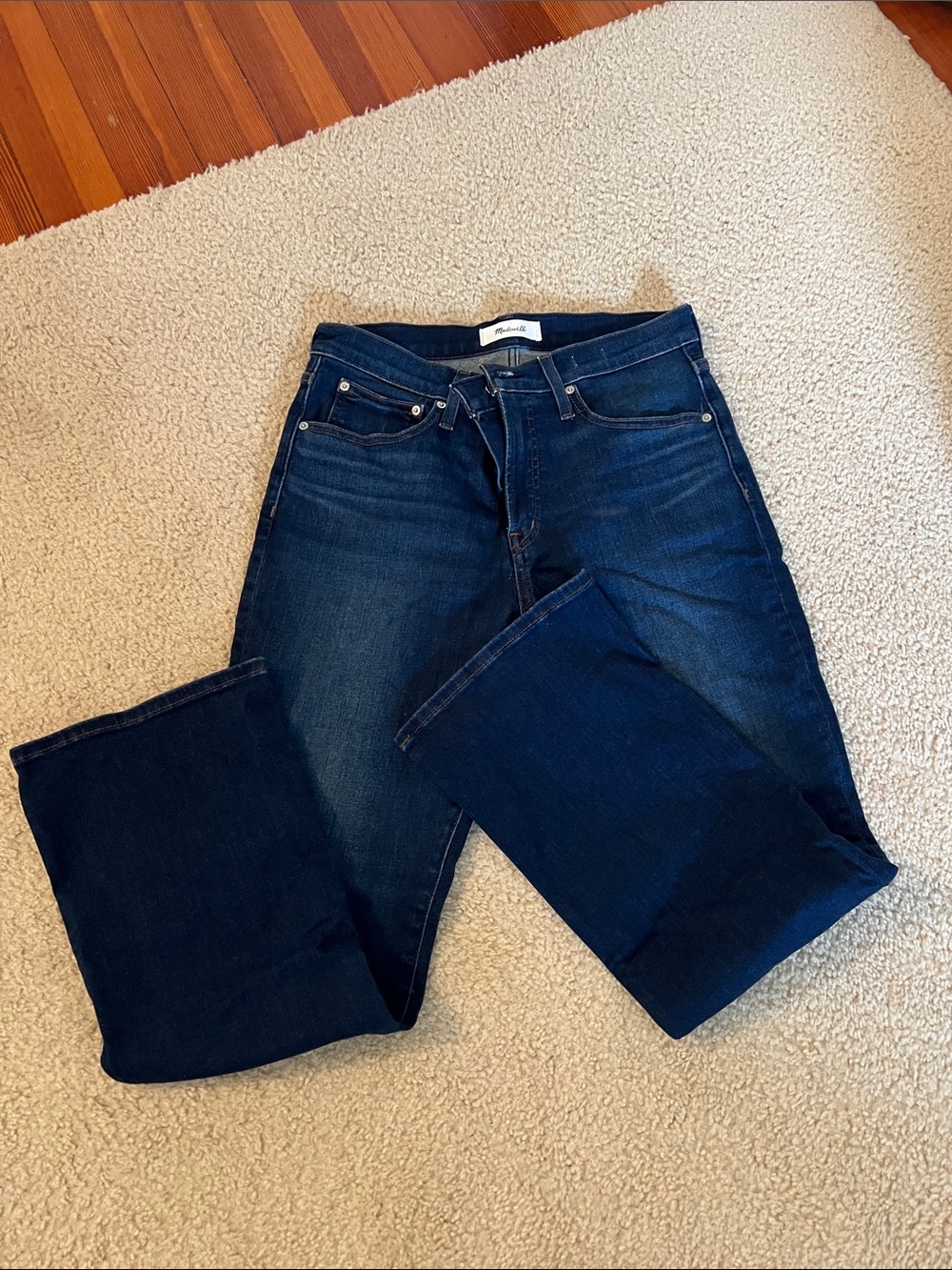 Madewell The Stretch Flare Crop Jeans